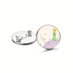 Little Prince Brooch Pins - Bronze/Silver
