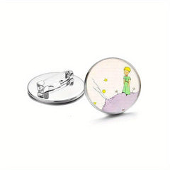 Little Prince Brooch Pins - Bronze/Silver