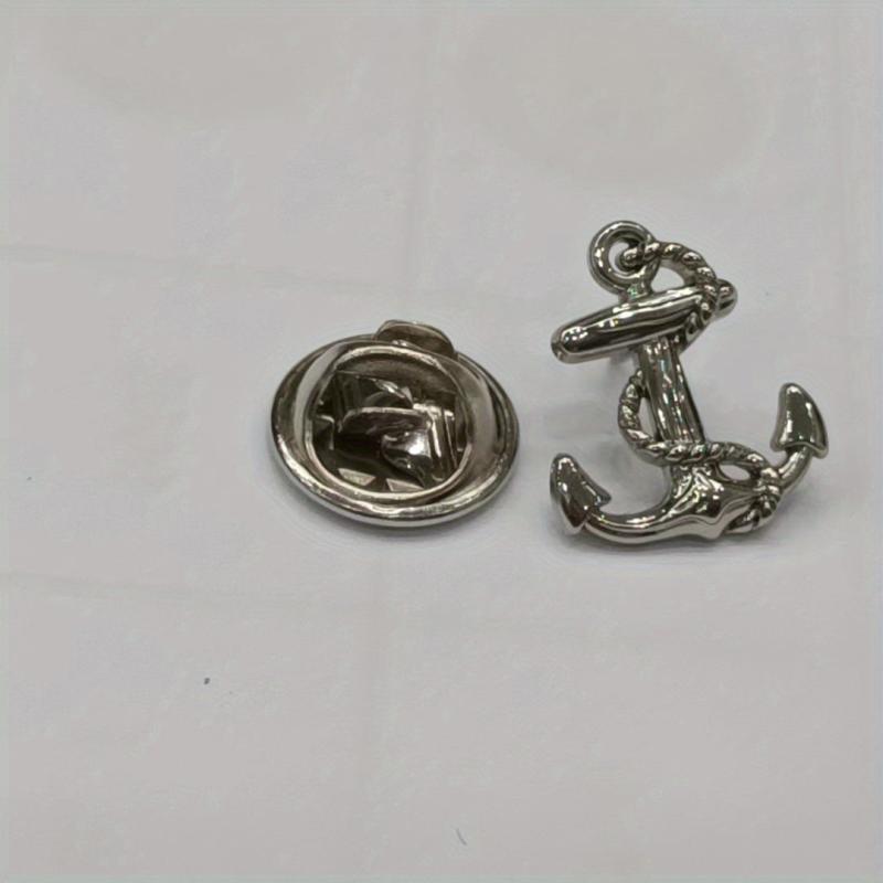 3pcs Boat Anchor Brooch Suit Shirt Woolen Coat Diy Creative Brooch