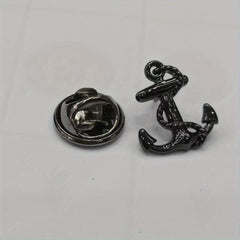 3pcs Boat Anchor Brooch Suit Shirt Woolen Coat Diy Creative Brooch