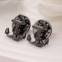 3pcs Boat Anchor Brooch Suit Shirt Woolen Coat Diy Creative Brooch
