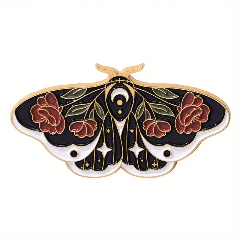 Butterfly Moon Enamel Pin Set - Anime Lapel Pin
