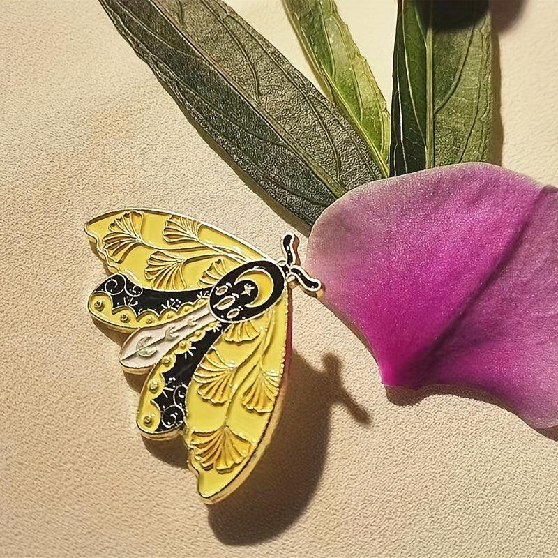 Butterfly Moon Enamel Pin Set - Anime Lapel Pin