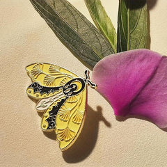 Butterfly Moon Enamel Pin Set - Anime Lapel Pin
