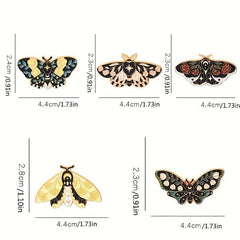 Butterfly Moon Enamel Pin Set - Anime Lapel Pin