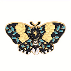 Butterfly Moon Enamel Pin Set - Anime Lapel Pin