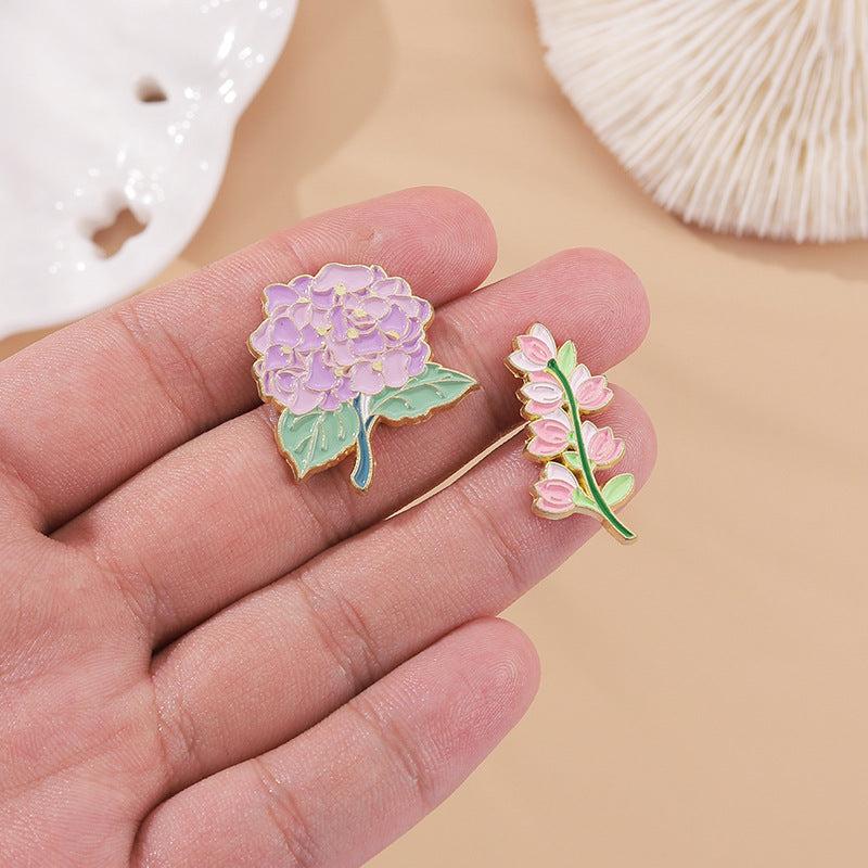 Lily Violet Flower Brooch For Men