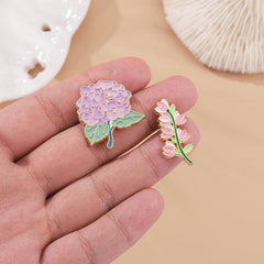 Lily Violet Flower Brooch For Men