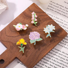 Lily Violet Flower Brooch For Men