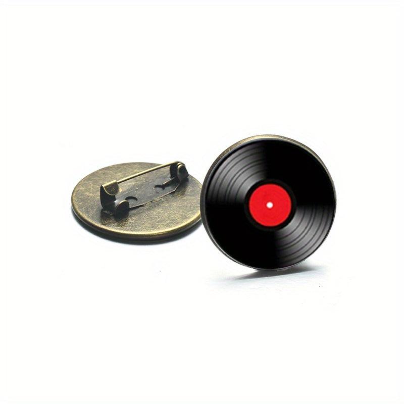 Record Player Brooch Pins Collar Jackets Dress Suit Hats Scarves Pants Brooches