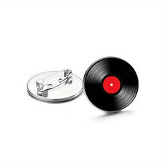 Record Player Brooch Pins Collar Jackets Dress Suit Hats Scarves Pants Brooches