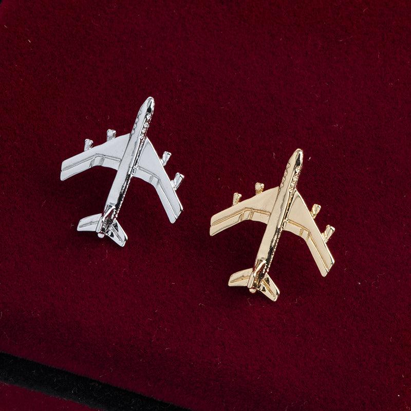 Airplane Brooch Japanese All Match Coat Decoration Retro For Men