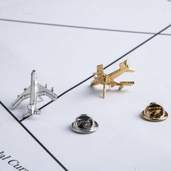Airplane Brooch Japanese All Match Coat Decoration Retro For Men