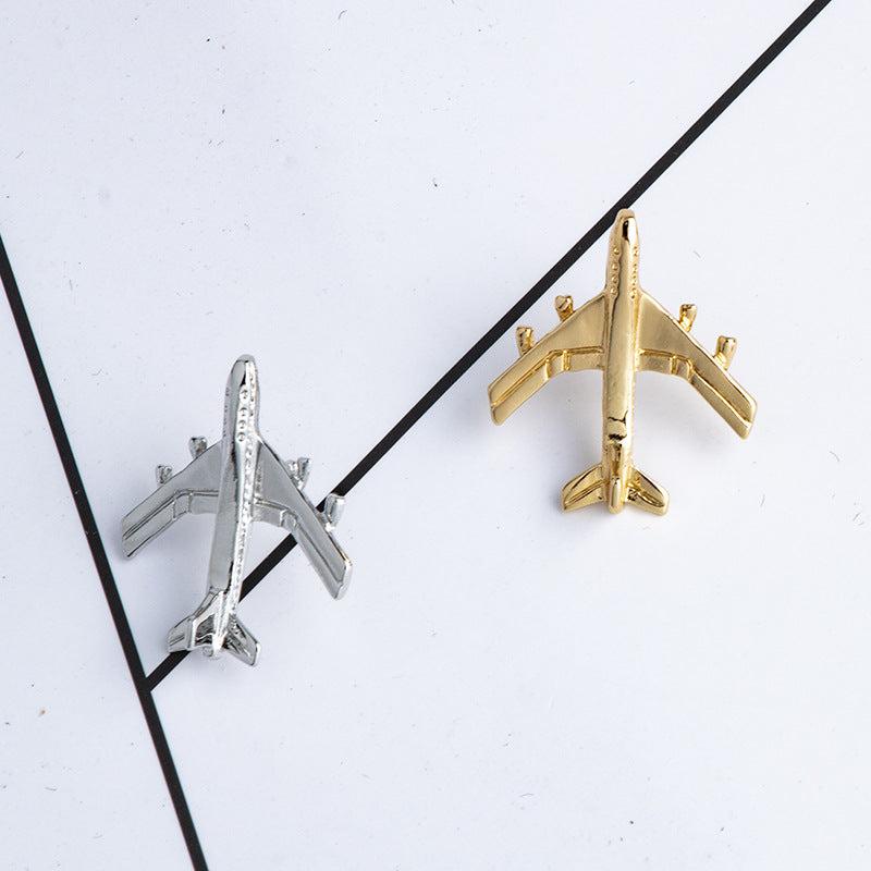Airplane Brooch Japanese All Match Coat Decoration Retro For Men