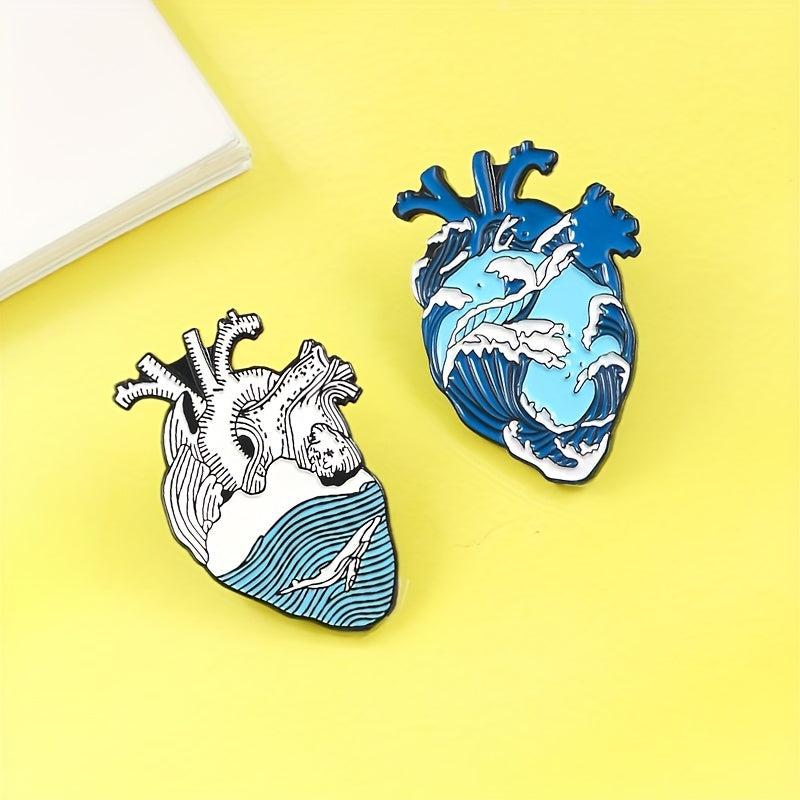 Heart Shaped Jewelry Brooch For Men - Pins For Men