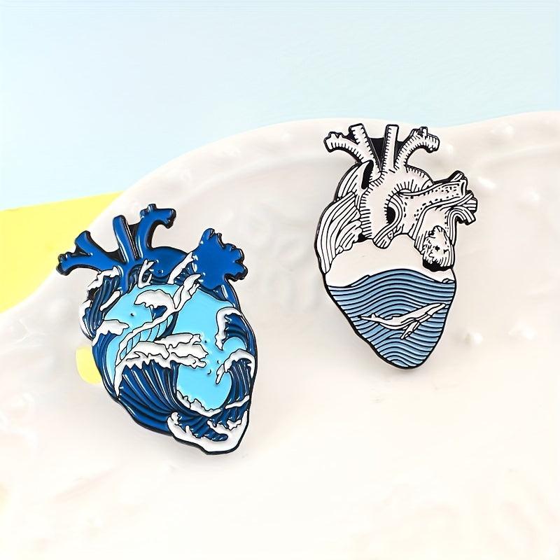 Heart Shaped Jewelry Brooch For Men - Pins For Men