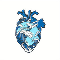 Heart Shaped Jewelry Brooch For Men - Pins For Men