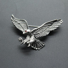 Men's Flying Eagle Brooches 3 Colors Animal Pins