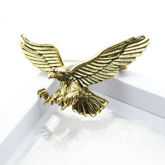 Men's Flying Eagle Brooches 3 Colors Animal Pins