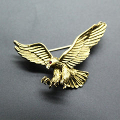 Men's Flying Eagle Brooches 3 Colors Animal Pins