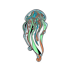 Sea Animals Jellyfish And Turtles Alloy Brooch
