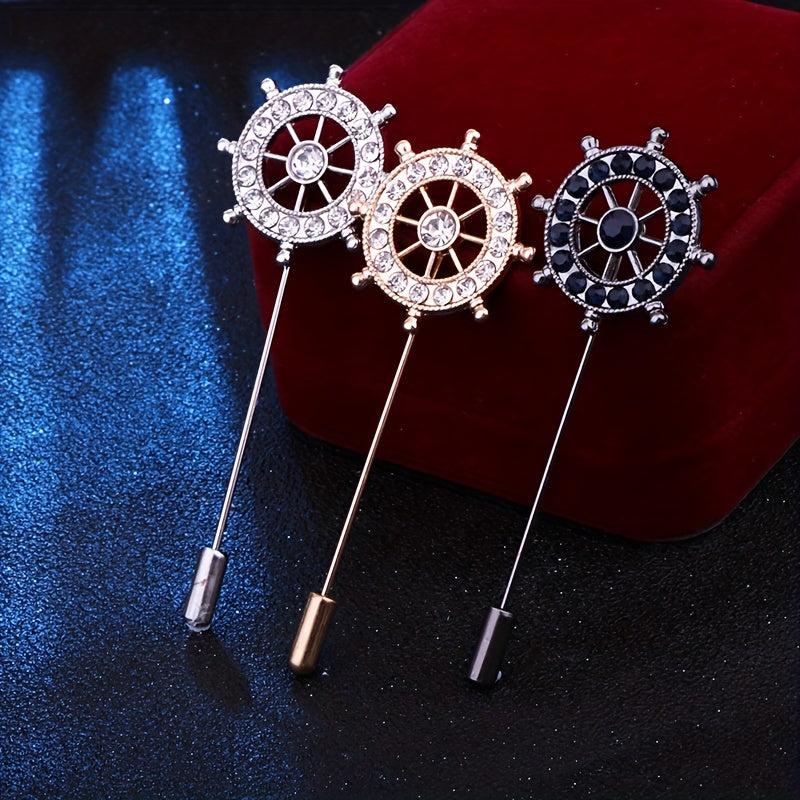 Vintage Men's Small Suit Plug Brooch Jewelry