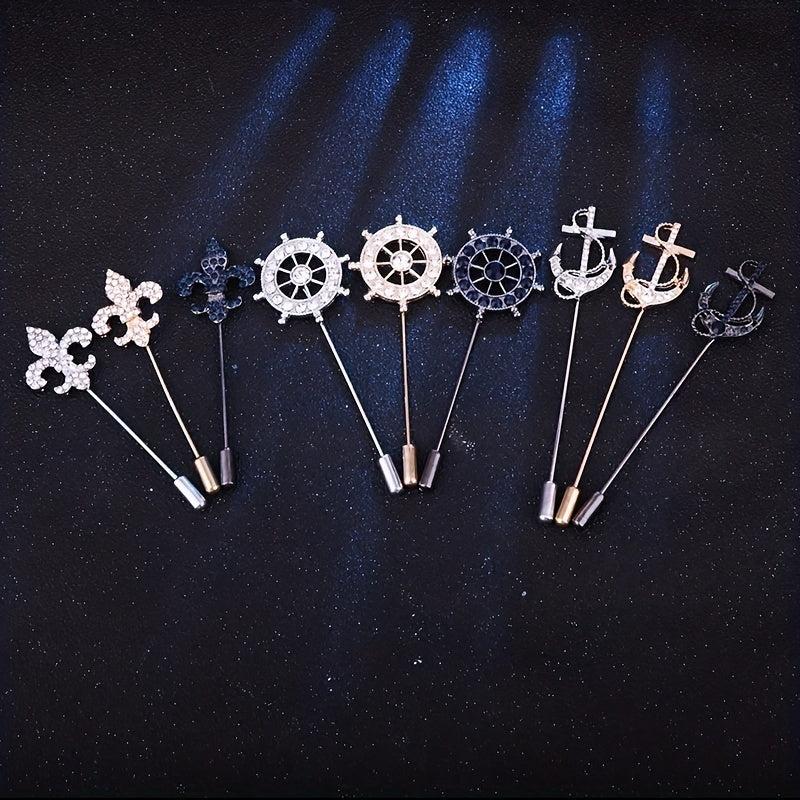 Vintage Men's Small Suit Plug Brooch Jewelry