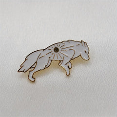 Double Wolf Brooch For Men Cartoon Animal Series Brooch