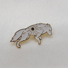 Double Wolf Brooch For Men Cartoon Animal Series Brooch