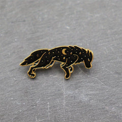 Double Wolf Brooch For Men Cartoon Animal Series Brooch