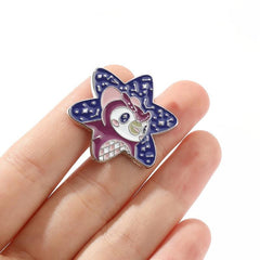 Cartoon Crane Jumper Brooch for Men