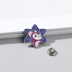 Cartoon Crane Jumper Brooch for Men
