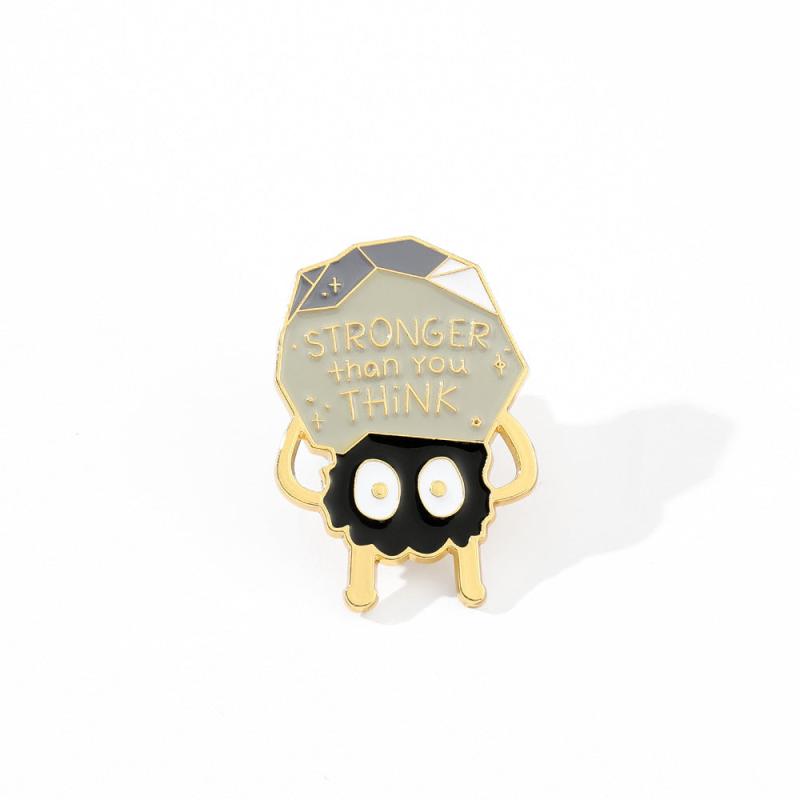 Powerful Cartoon Brooch Pin