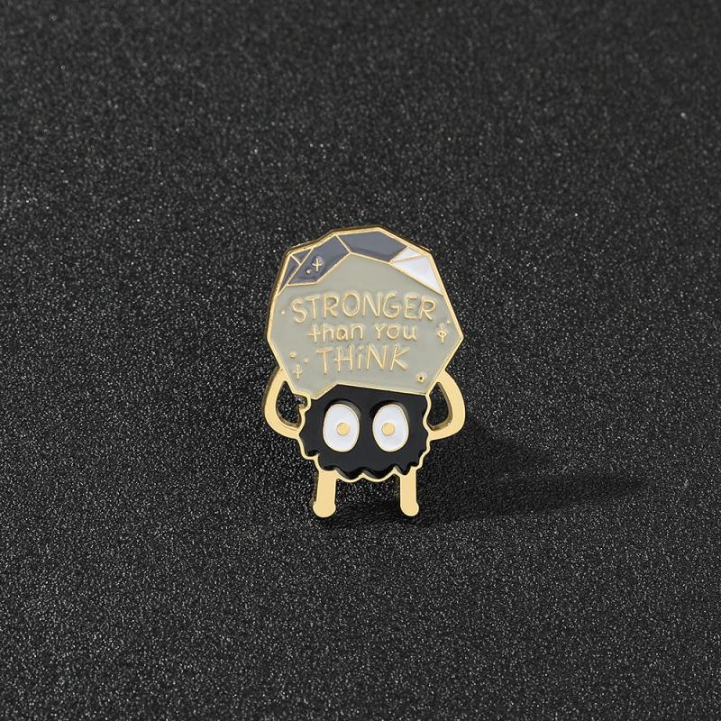 Powerful Cartoon Brooch Pin