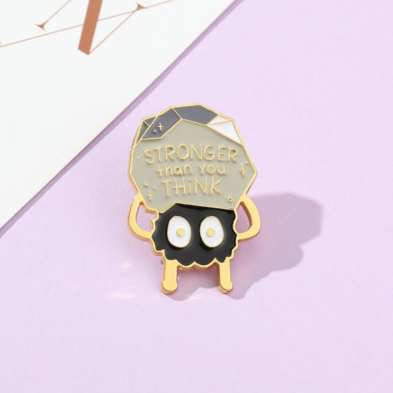 Powerful Cartoon Brooch Pin