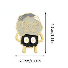 Powerful Cartoon Brooch Pin
