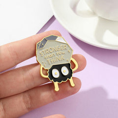 Powerful Cartoon Brooch Pin