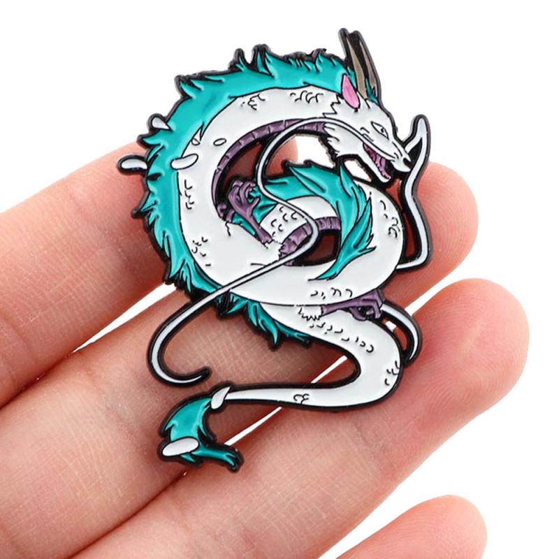 Anime Dragon Enamel Pin Badges Lapel Pins For Backpacks
