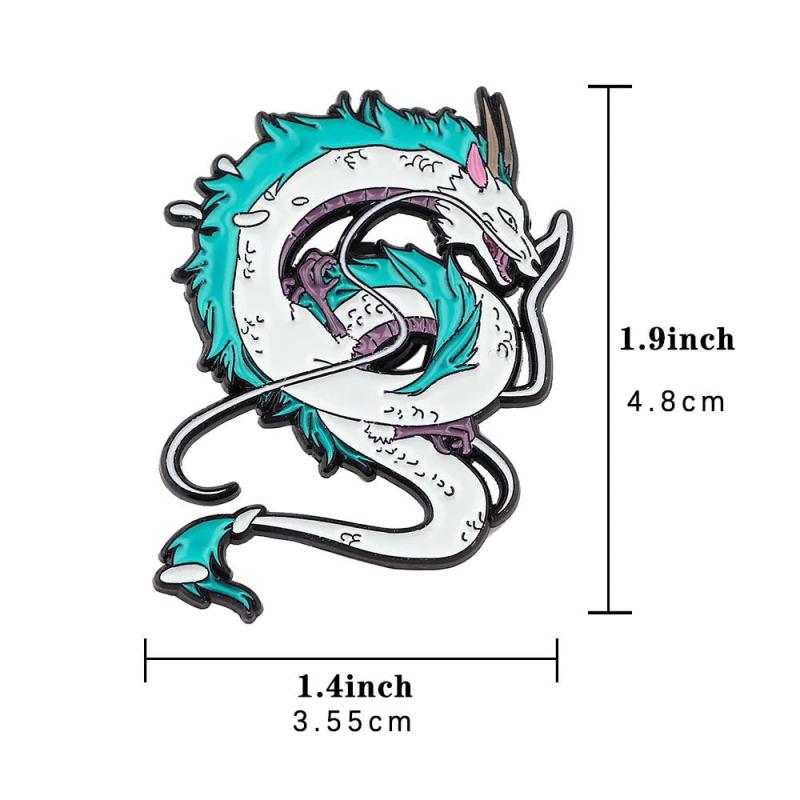 Anime Dragon Enamel Pin Badges Lapel Pins For Backpacks