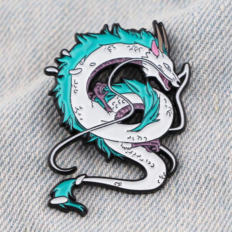 Anime Dragon Enamel Pin Badges Lapel Pins For Backpacks