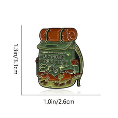 Hiking Backpack Brooch - Adventure Enthusiast Pin