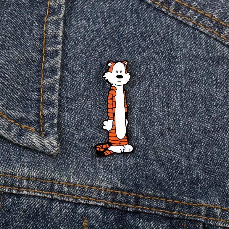 Cartoon Tiger Brooch For Men Creative Pin For Men