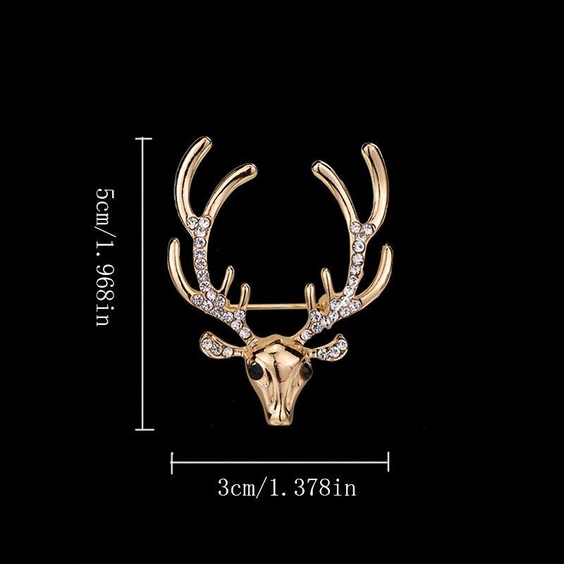 Men's Elk Brooch Tassel Chain for Shirt Suit