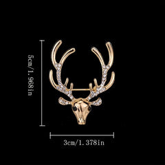 Men's Elk Brooch Tassel Chain for Shirt Suit