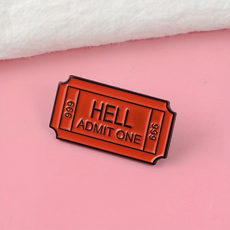 Red Alloy Oil Dropping Brooch Bag Accessories