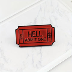Red Alloy Oil Dropping Brooch Bag Accessories