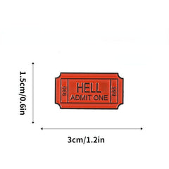 Red Alloy Oil Dropping Brooch Bag Accessories