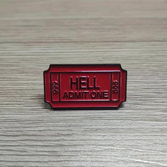 Red Alloy Oil Dropping Brooch Bag Accessories