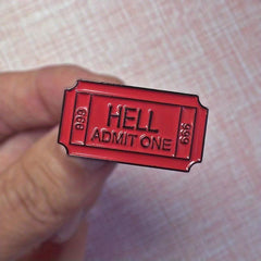 Red Alloy Oil Dropping Brooch Bag Accessories