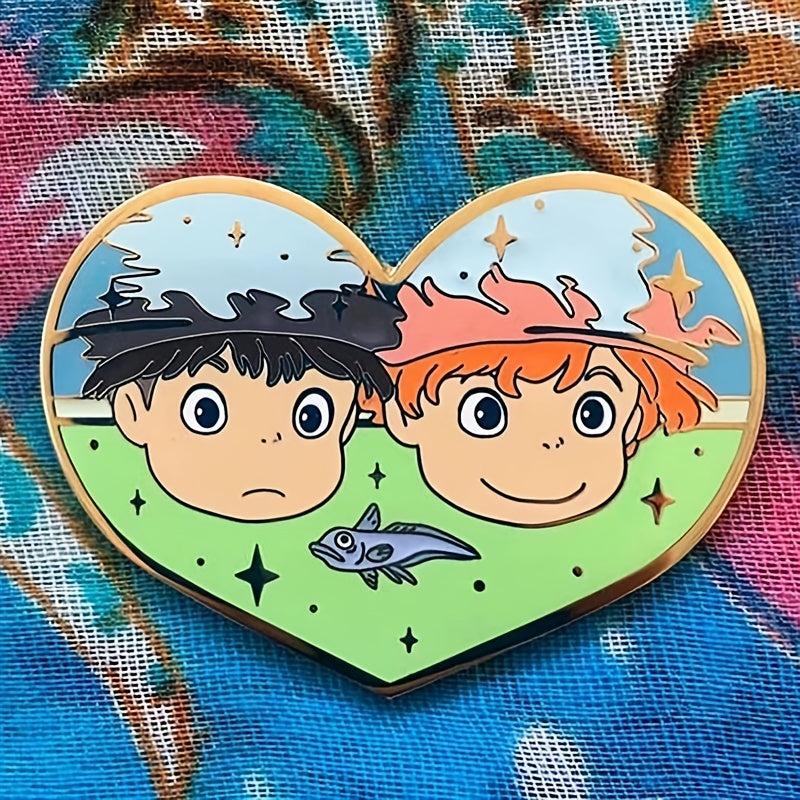 Goldfish Enamel Lapel Pins For Backpack Clothes Jewelry